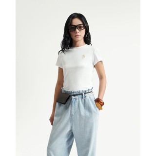 Áo Thun Nữ Tay Ngắn Thêu Hình Thêu Form Fitted - Routine 10S25TSSW025R1