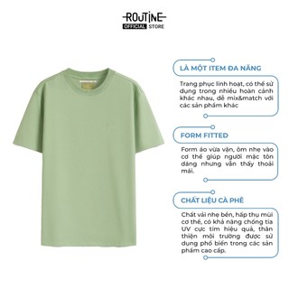 Áo Thun Tay Ngắn Vải S.Café Thêu Icon Form Fitted - Routine 10S25TSS006