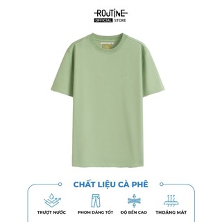 Áo Thun Tay Ngắn Vải S.Café Thêu Icon Form Fitted - Routine 10S25TSS006