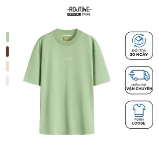 Áo Thun Tay Ngắn Vải S.Café Thêu Icon Form Loose - Routine 10S25TSS008