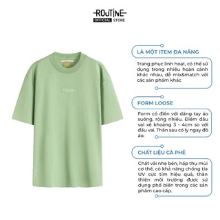 Áo Thun Tay Ngắn Vải S.Café Thêu Icon Form Loose - Routine 10S25TSS008