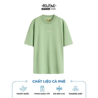 Áo Thun Tay Ngắn Vải S.Café Thêu Icon Form Loose - Routine 10S25TSS008