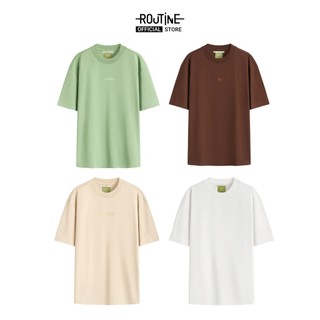 Áo Thun Tay Ngắn Vải S.Café Thêu Icon Form Loose - Routine 10S25TSS008