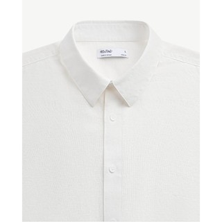 Áo Sơ Mi Nam Tay Ngắn Trơn Vải Linen Form Regular - Routine 10F24SHS034