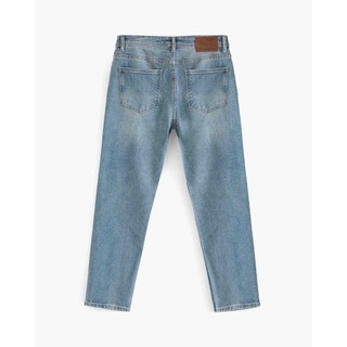 Quần Jeans Nam Trơn Form Slim Cropped - Routine 10F24DPA036