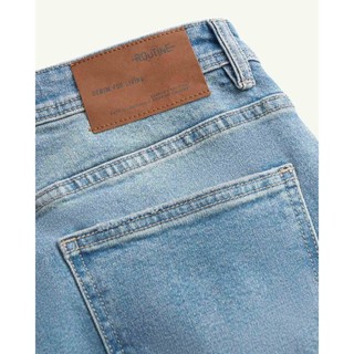 Quần Jeans Nam Trơn Form Slim Cropped - Routine 10F24DPA036