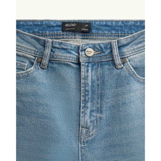 Quần Jeans Nam Trơn Form Slim Cropped - Routine 10F24DPA036