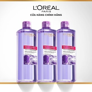 Bộ 3 Nước tẩy trang đa năng 3-in-1 giúp làm sạch da L'Oreal Paris Micellar 400ml
