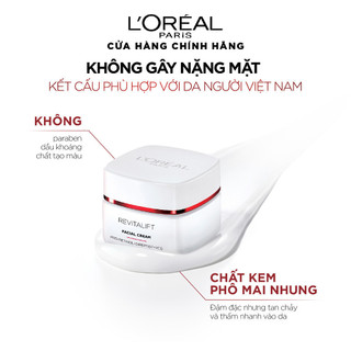 Kem dưỡng giúp làm mờ nếp nhăn và săn chắc da L'Oreal Paris Revitalift Facial Cream 50ml