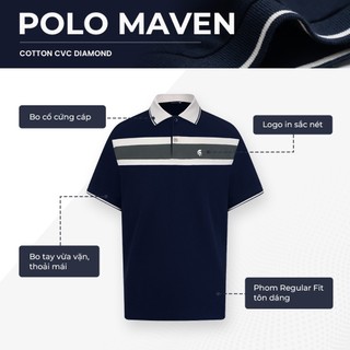 Áo polo nam cao cấp MAVEN, BST Summer Manor, chất liệu mới CVC Diamond, sang trọng - POLOMANOR