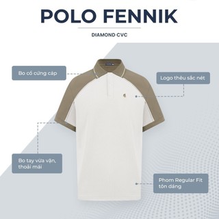 [DEAL SIZE XXL] Áo polo nam cao cấp FENNIK, BST 2025, chất liệu mới CVC Diamond, thanh lịch sang trọng - POLOMANOR
