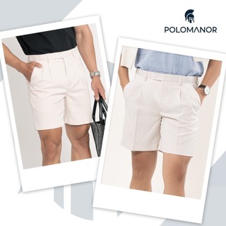 [DEAL SIZE S] Quần short tây nam CLASSIC SHORT, BST Social Circle vải tây cao cấp, kiểu dáng xếp li - POLOMANOR