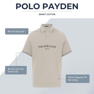 [DEAL SỐC 6.6] Áo polo nam PAYDEN, vải cá sấu cotton interlock cao cấp, thanh lịch sang trọng - POLOMANOR