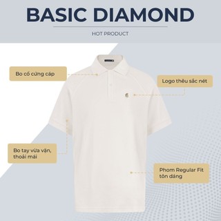 [BEST SELLER] Áo polo nam cao cấp BASIC DIAMOND, POLO QUỐC DÂN vải CVC Diamond, sang trọng - POLOMANOR