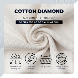 [BEST SELLER] Áo polo nam cao cấp BASIC DIAMOND, POLO QUỐC DÂN vải CVC Diamond, sang trọng - POLOMANOR