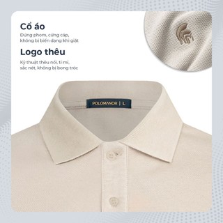 [BEST SELLER] Áo polo nam BASIC SYMBOL, POLO QUỐC DÂN vải cá sấu cotton interlock - POLOMANOR
