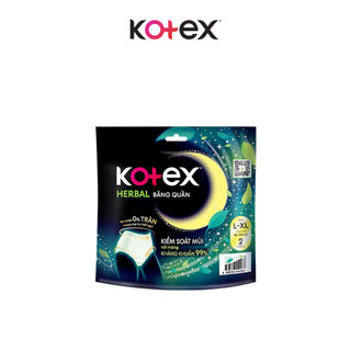Combo 2/Combo 5/Băng vệ sinh quần Kotex Ban Đêm Thảo Dược Herbal L-XL 2 miếng