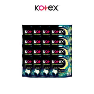 Combo 8/ Thùng 16 gói Băng vệ sinh quần Kotex Ban Đêm Thảo Dược Herbal M-L/L-XL 2 miếng