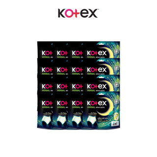 Combo 8/ Thùng 16 gói Băng vệ sinh quần Kotex Ban Đêm Thảo Dược Herbal M-L/L-XL 2 miếng