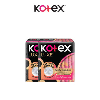 Combo 2/Combo 5/Băng vệ sinh Kotex LUXE Ngày Cánh 23cm 8 miếng