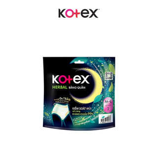Combo 2/Combo 5/Băng vệ sinh quần Kotex Ban Đêm Thảo Dược Herbal M-L 2 miếng