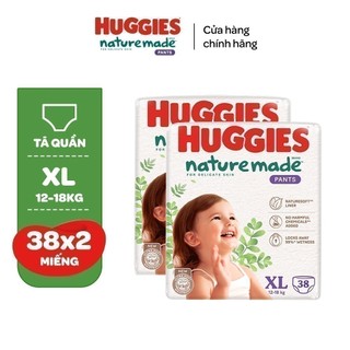 [Live Độc Quyền] Combo 2 gói Tã quần Huggies Skin Perfect Mega Jumbo & Tã/Bỉm quần/dán NatureMade