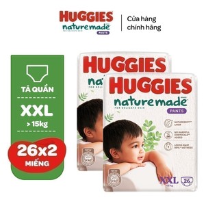 [Live Độc Quyền] Combo 2 gói Tã quần Huggies Skin Perfect Mega Jumbo & Tã/Bỉm quần/dán NatureMade