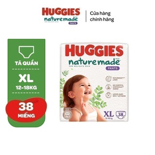 Tã/Bỉm quần Huggies NatureMade Platinum M58/L44/XL38/XXL26/XXXL28
