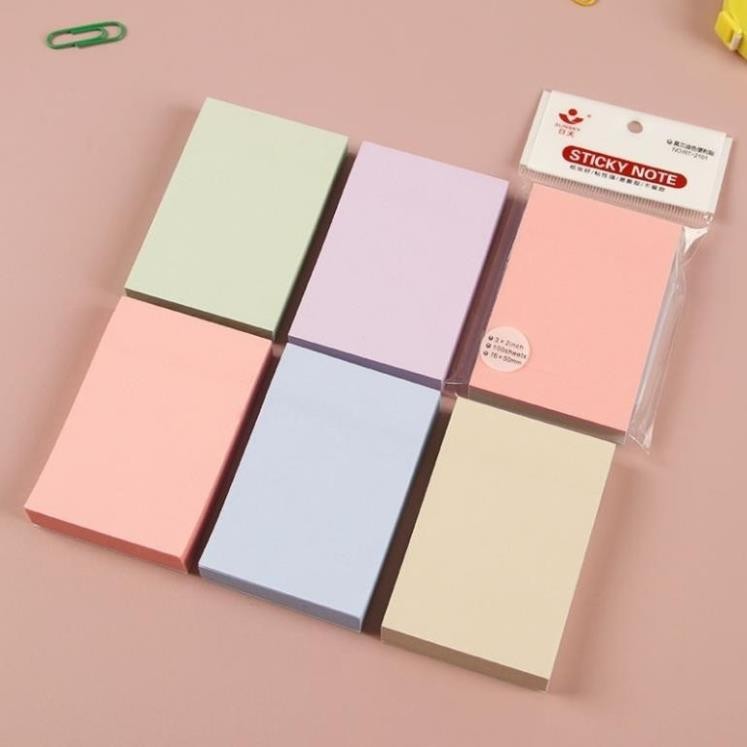 Bộ 100 tờ giấy ghi chú dày và mịn Sticky Note | Shopee Việt Nam