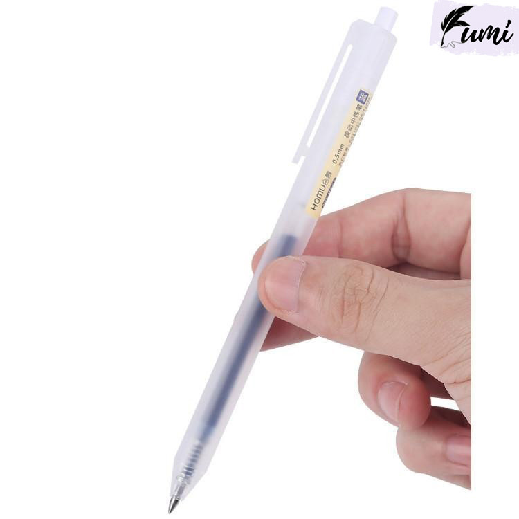 Bút HOMU bấm mực nước siêu nhẹ nhanh khô không lem B176 viết mượt tay ...