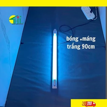 Đèn UV Đèn Cực Tia Tím Diệt Khuẩn Không Khí [COMBO Máng + Bóng UV 90cm ]