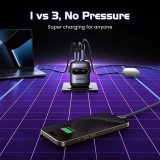 Củ sạc nhanh 30W/65W Robot Ugreen Uno 2 X622/X662 | Công nghệ GaN | Màn hình LCD | BH 18 tháng 1 đổi 1 45001 45003 45004