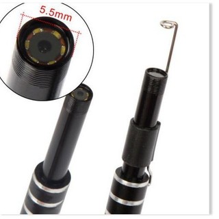Dụng Cụ Lấy Ráy Tai Camera Chính Hãng 3 trong 1 có đèn LED, Nội Soi Tai Mũi Họng ( DÒNG CHO ANDROI )