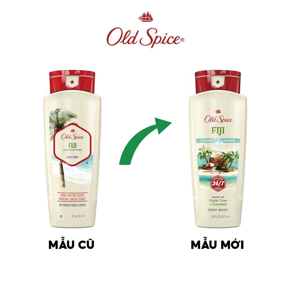 Sữa Tắm Old Spice Fiji 473ml | BigBuy360 - bigbuy360.vn
