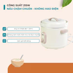 Nồi Nấu Chậm Cơ BENNIX BN-68KC 3L Men Sứ Cao Cấp  Slow Cooker Hầm Cháo Ninh Xương Chưng Yến Bảo Hành Chính Hãng 24 Tháng — ảnh 3
