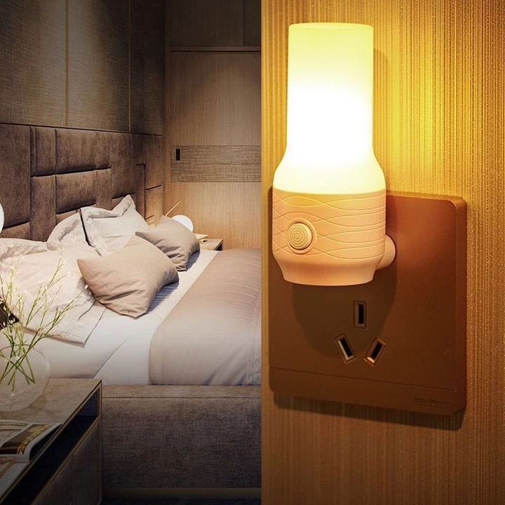 Đèn Ngủ LED Đèn tiết kiệm năng lượng cắm điện, đèn bảo vệ mắt, đèn ngủ, đèn cho bé ăn, đèn ngủ cạnh giường, đèn điều chỉ