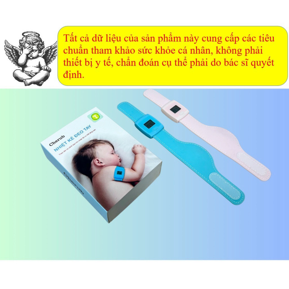Nhiệt Kế Thông Minh Đeo Tay: Giám sát nhiệt độ liên tục, thông báo qua Bluetooth suốt ngày đêm.
