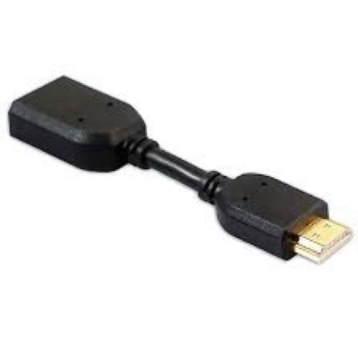 Bộ chuyển đổi HDMI dài 11cm, đầu dương và âm, hỗ trợ chuẩn HD 1080, kết nối dễ dàng.