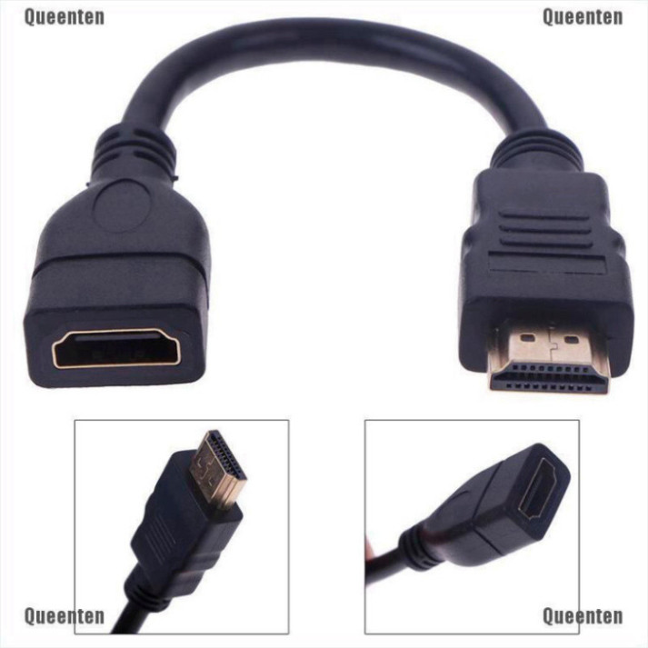 Dây Kết Nối Cổng HDMI Đực Ra Cái Dài 11Cm Chất Lượng Cao, Tiện Dụng Cho Kết Nối Thiết Bị.