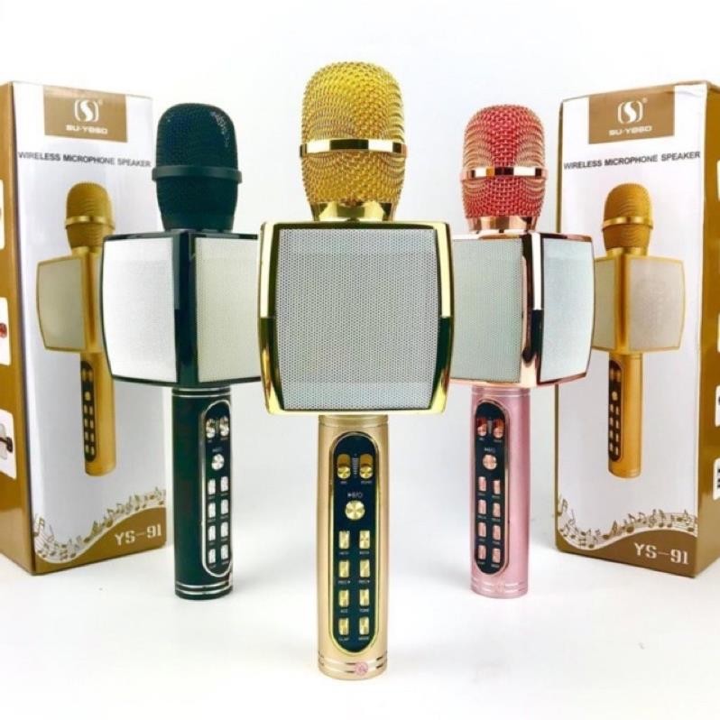 Micro karaoke bluetooth KACOCON YS-91  âm thanh cực chuẩn bass siêu hay đời mới 2026