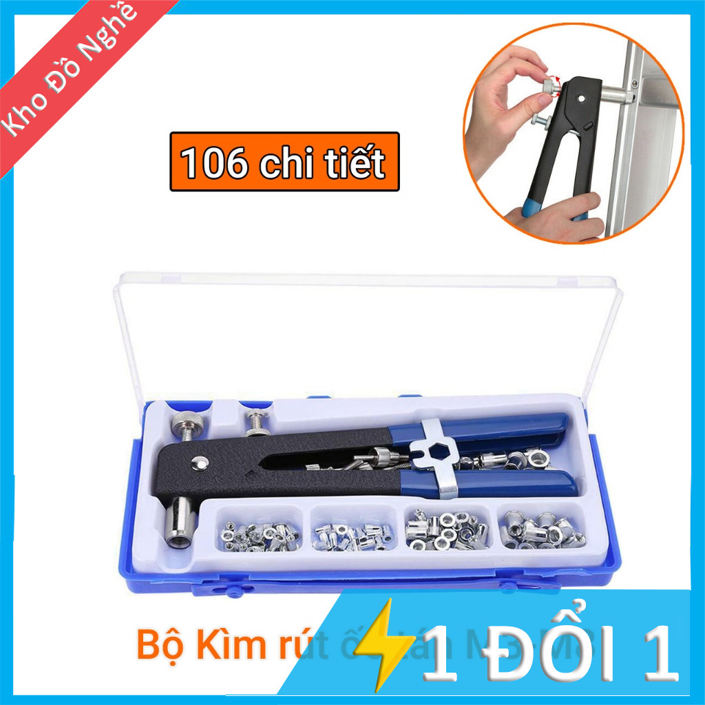 Bộ kìm rút ốc tán, ốc rút, ecu rút M3-M8 106 chi tiết làm bằng thép hợp ...