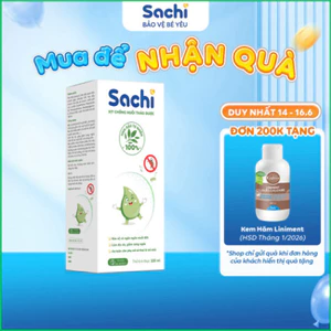 Xịt Chống Muỗi SACHI Xịt Muỗi Thảo Dược An Toàn Lành Tính Chai 100ml