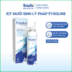 Xịt Muối Sinh Lý Pháp Fysoline - Vệ Sinh, Giữ Ẩm, Cân Bằng Sinh Lý Niêm Mạc Mũi (100ml)