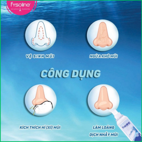 Xịt Muối Sinh Lý Pháp Fysoline - Vệ Sinh, Giữ Ẩm, Cân Bằng Sinh Lý Niêm Mạc Mũi (100ml)