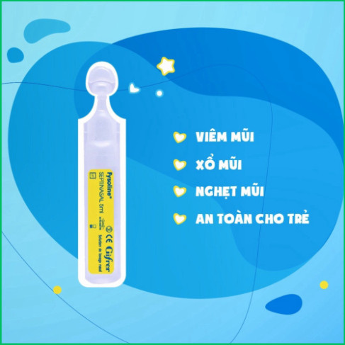 Nước Muối Sinh Lý Kháng Khuẩn Pháp FYSOLINE Hỗ Trợ Giảm Nghẹt Mũi, Sổ Mũi, Viêm Mũi Ở Trẻ Hộp 20 Ống 5ML