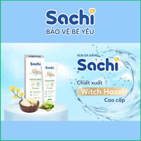 Kem Đa Năng SACHI Hỗ Trợ Giảm Hăm Da, Khô Da, Ngứa Ngáy, Làm Dịu Bỏng, Nhanh Lành Vết Thương, Tuýp 20g