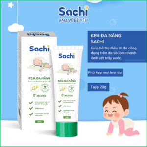 Kem Đa Năng SACHI Hỗ Trợ Giảm Hăm Da, Khô Da, Ngứa Ngáy, Làm Dịu Bỏng, Nhanh Lành Vết Thương, Tuýp 20g