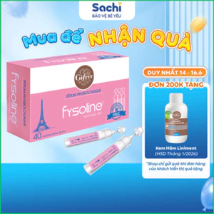 Nước Muối Sinh Lý Pháp FYSOLINE Vệ Sinh Mắt Mũi Miệng Cho Bé Hộp 40 Ống 5ML