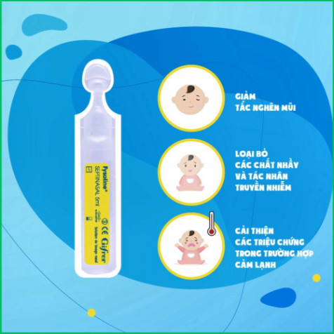 Combo Nước Muối Sinh Lý FYSOLINE Hồng 40 Ống x 5ml Và Vàng 5 Ống x 5ml Nhỏ Mắt Mũi Miệng Hiệu Quả