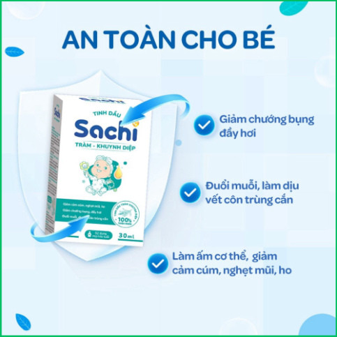 Tinh Dầu Tràm Khuynh Diệp Sachi Giúp Làm Ấm Cơ Thể, Đuổi Muỗi, Làm Dịu Các Vết Côn Trùng Cắn - Combo 2 Chai 60ml